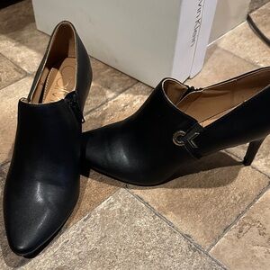Calvin Klein Black Heeled Ankle Boots